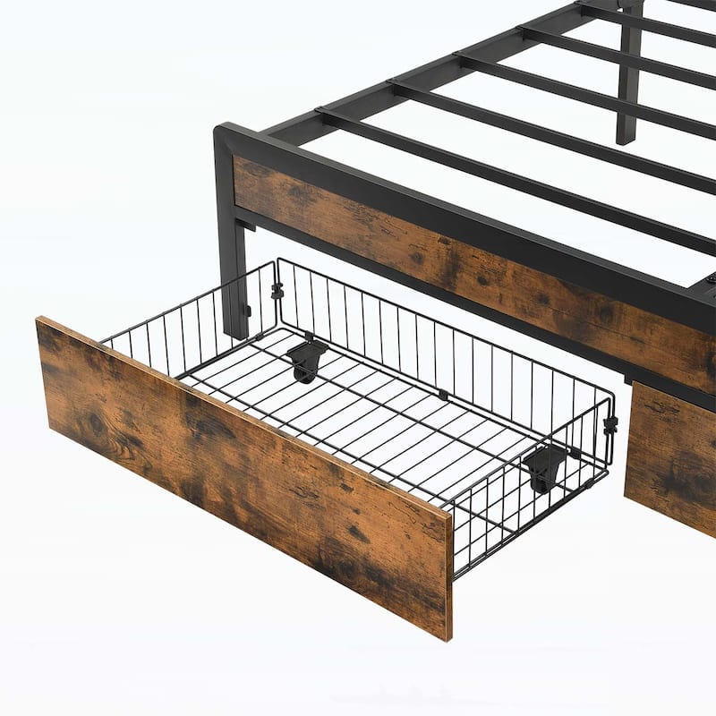 Versatile Bed with LED Lights and Headboard for Superior Sleep Experience