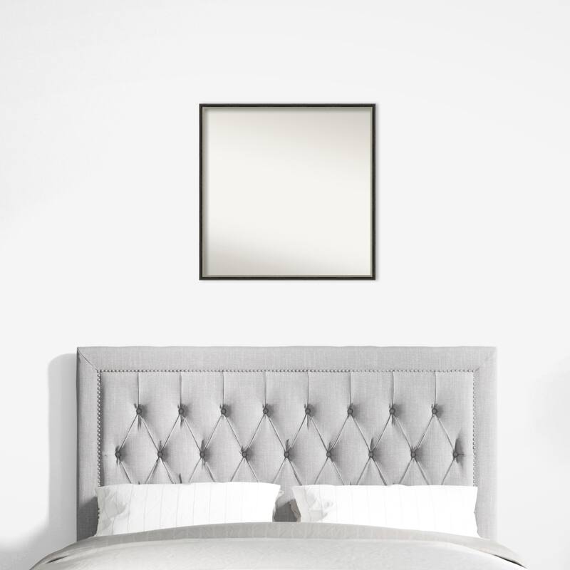 Theo Narrow Non-Beveled Wood Framed Wall Mirror