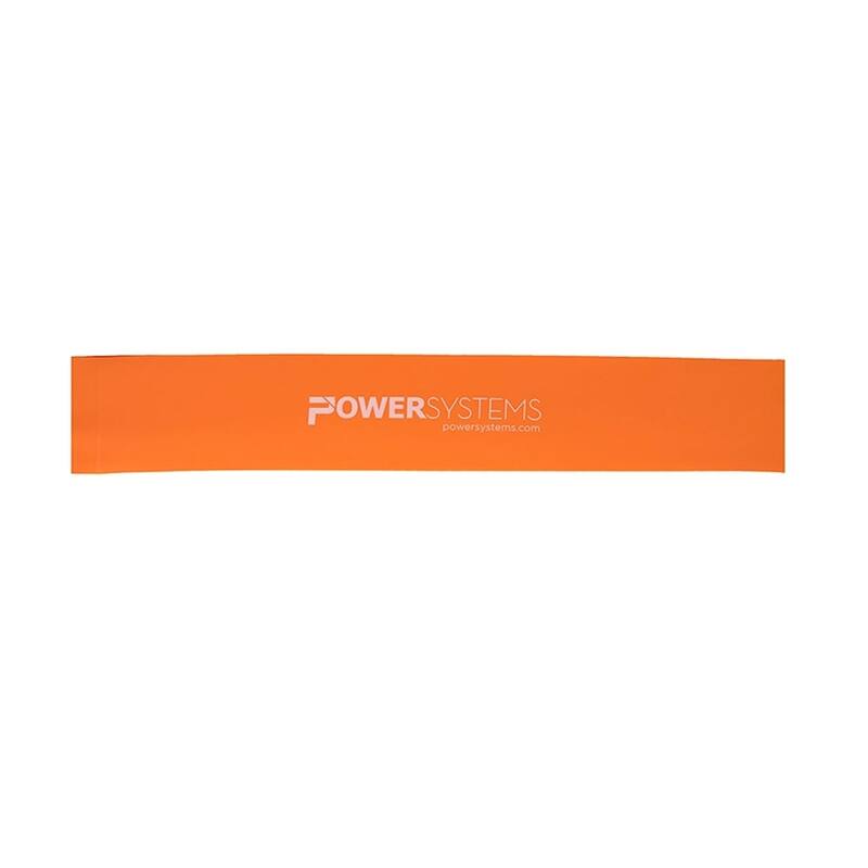 Power Systems 12" Versa Loop Resistance Band Durable Workout Band - Orange - Extra Light