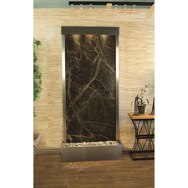 Adagio Tranquil River Fountain - Flush Mount - Stainless Steel - Choose Options