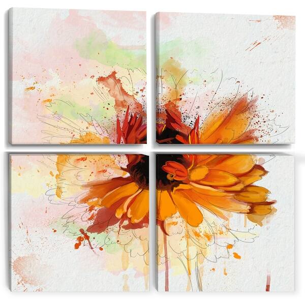 modern flower art drawing