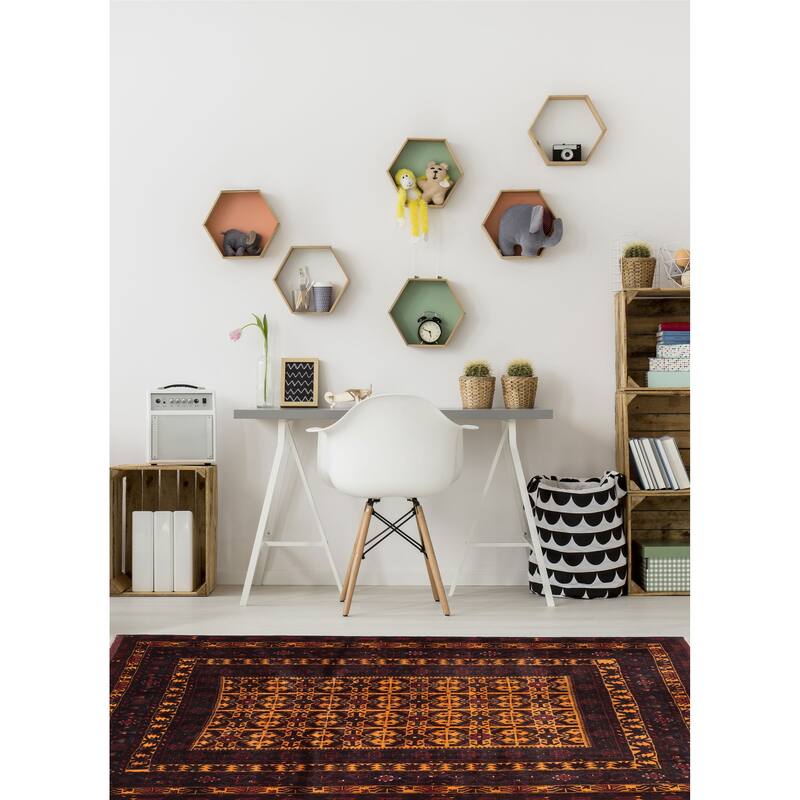 ECARPETGALLERY Hand-knotted Teimani Beige Wool Rug - 4'4 x 6'1