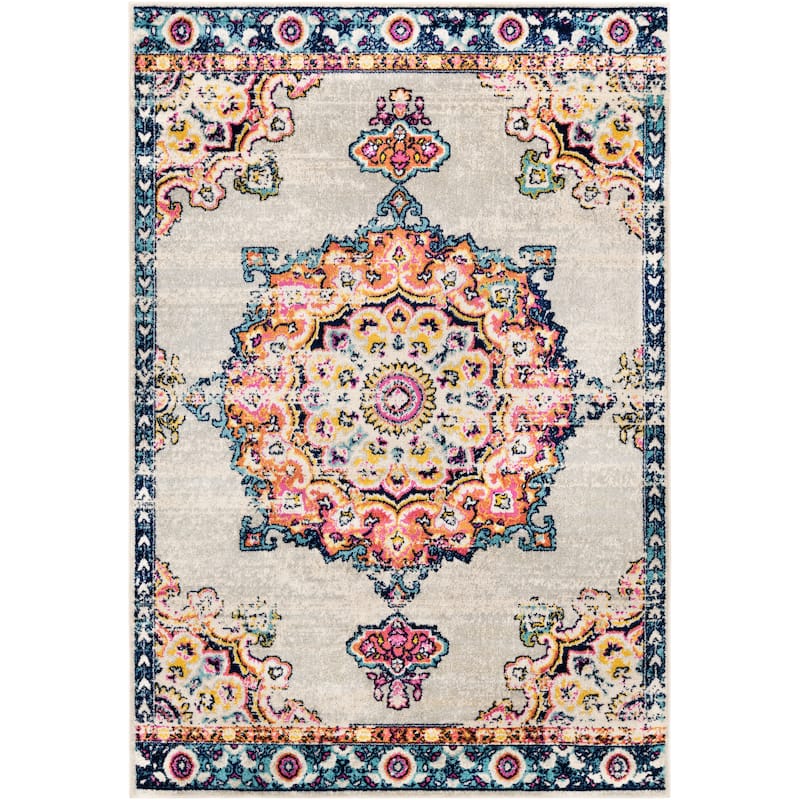 Livabliss Alodia Vintage Bohemian Medallion Area Rug