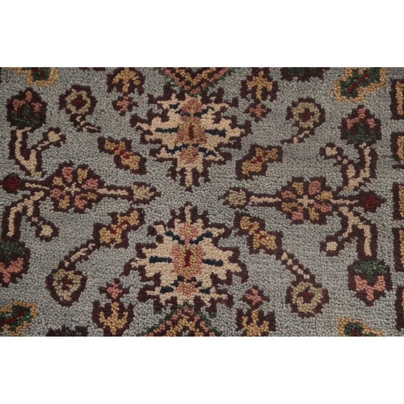 Grey Heriz-Serapi Accent Rug Hand-Knotted Traditional Wool Carpet - 2'6"x 5'11"
