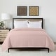 preview thumbnail 27 of 35, Velvet Trim Down Alternative Blanket Full/Queen - Blush