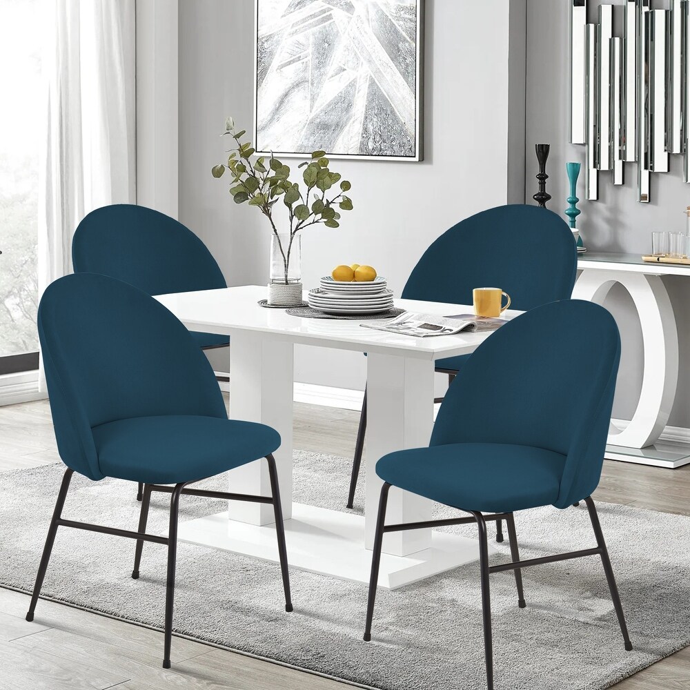 Blue Set of 4 Iron Dining Chairs Bed Bath Beyond