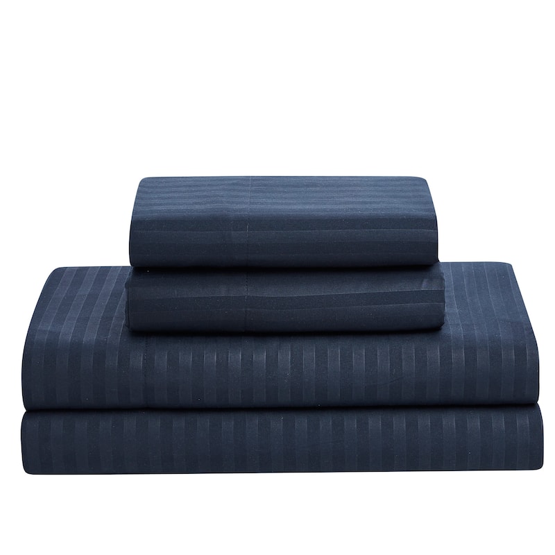 Soft Dobby 8-piece Striped Down Alternative Bed-in-a-Bag Set w/ Sheets