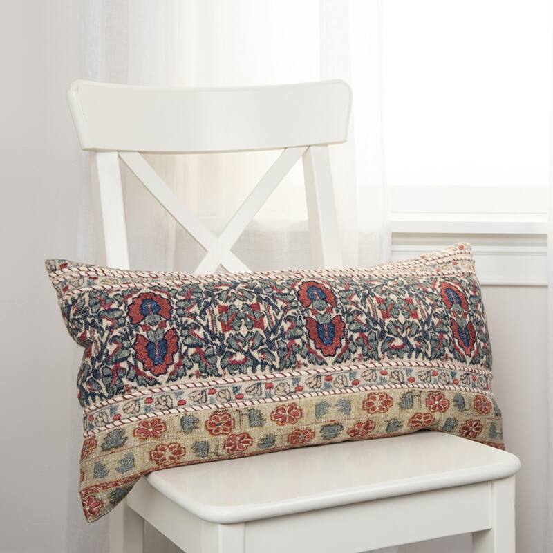Rizzy Home Antique Rug Pattern Throw Pillow