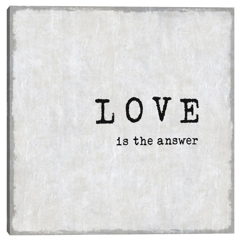 Love is the Answer by Jamie MacDowell Canvas Art Print