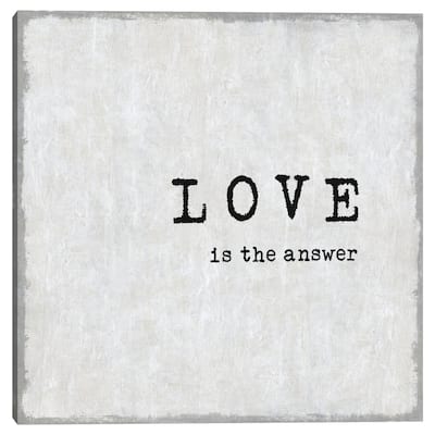 Love is the Answer by Jamie MacDowell Canvas Art Print