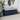 Storage Bench with 3 Shutter-shaped Doors, Shoe Bench with Removable Cushion and Hidden Storage Space (Antique Navy)