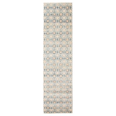 ECARPETGALLERY Hand-knotted Mystique Dark Teal Wool Rug - 2'8 x 9'11