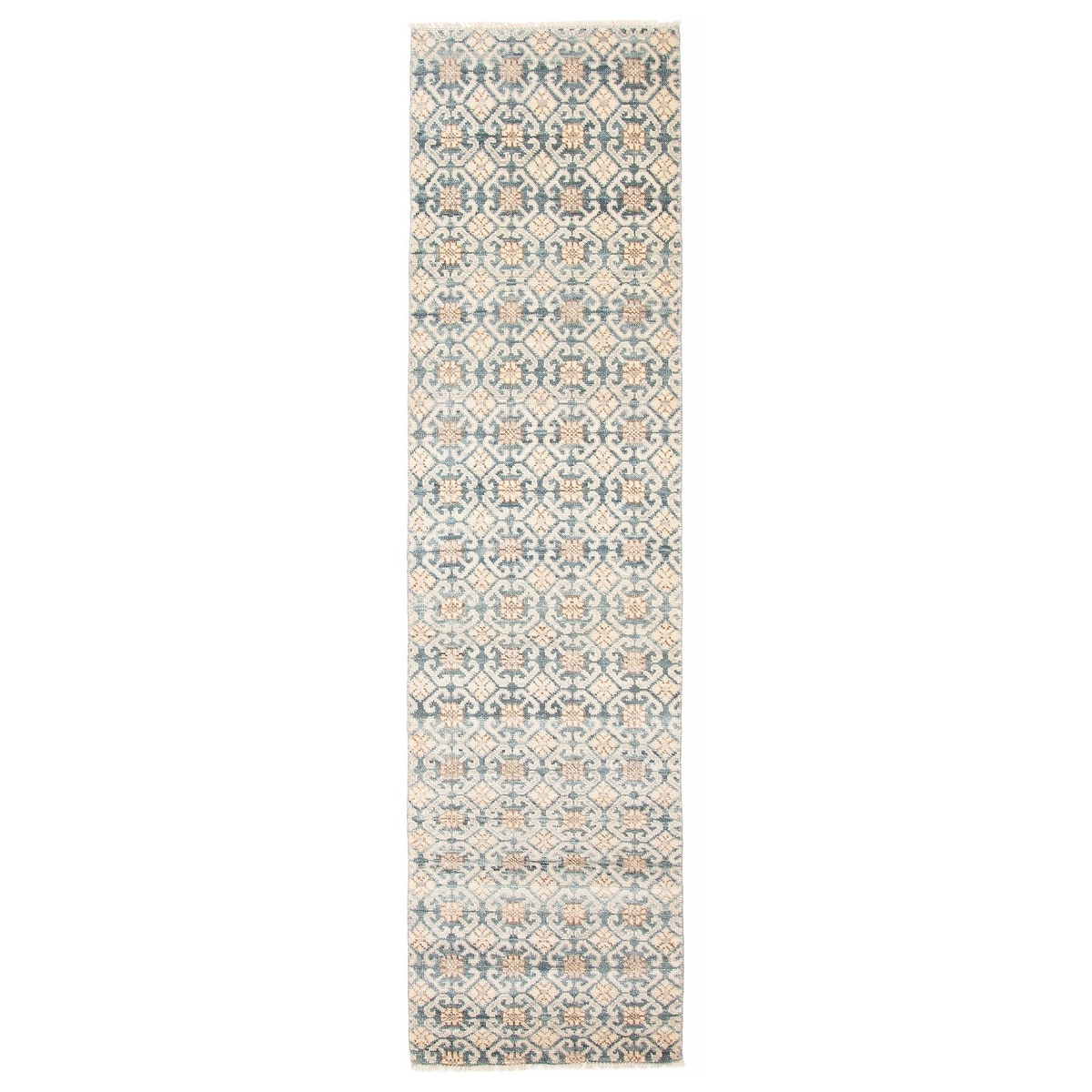 ECARPETGALLERY Hand-knotted Mystique Dark Teal Wool Rug - 2'8 x 9'11