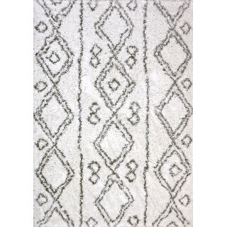Dynamic Rugs Nordic 7434-100 Polyester Shag Area Rug - Bed Bath ...