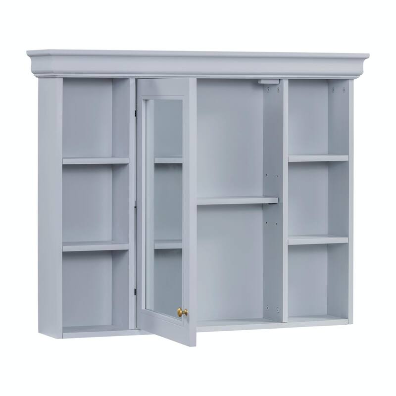 Modern Medicine Cabinet with 6 Open Shelves