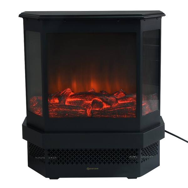Shop Costway Free Standing 23 Electric Fireplace 1500w Adjustable