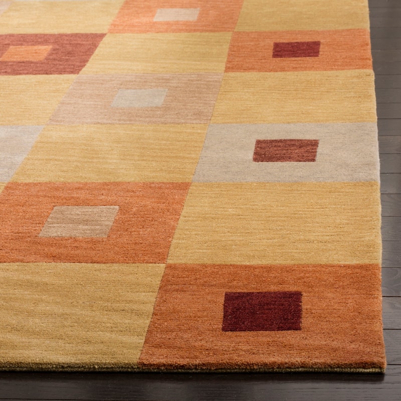 SAFAVIEH Couture Hand-knotted Tibetan Takayo Modern Wool Rug