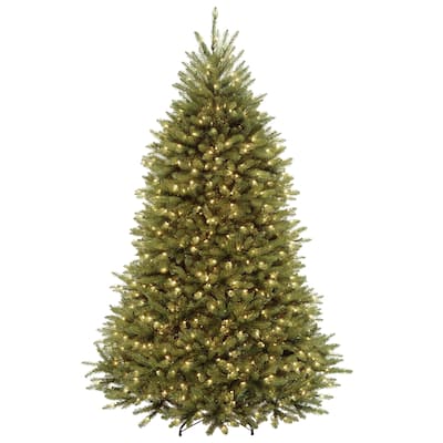 National Tree Company 7.5 ft. PowerConnect Dunhill Fir with Dual Color LED Lights