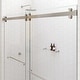 preview thumbnail 18 of 33, Polaris 60 in. x 78 in. Fully Frameless Glass Sliding Bypass Shower Doors with Square Hardware