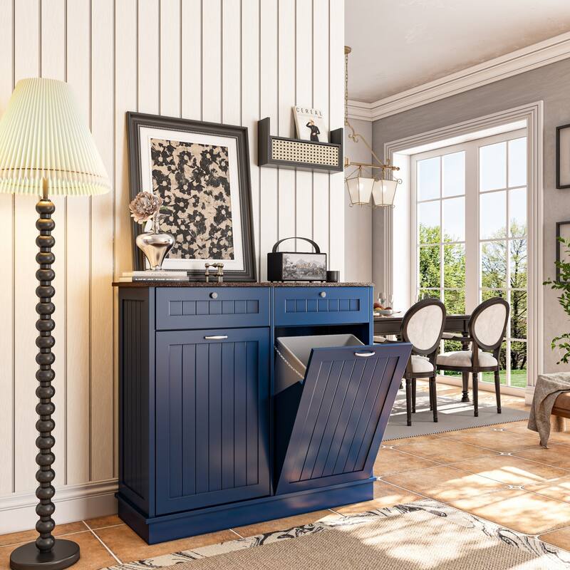 Simple Kitchen Cabinet Dining Cabinet with Drawers, Buffet Cabinet Sideboard Accent Cabinet Base Cabinet