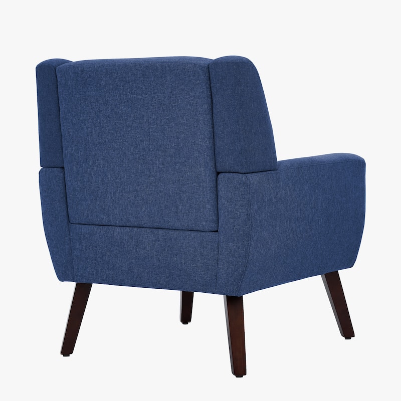 Modern Upholstered Linen Armchair Accent Chair
