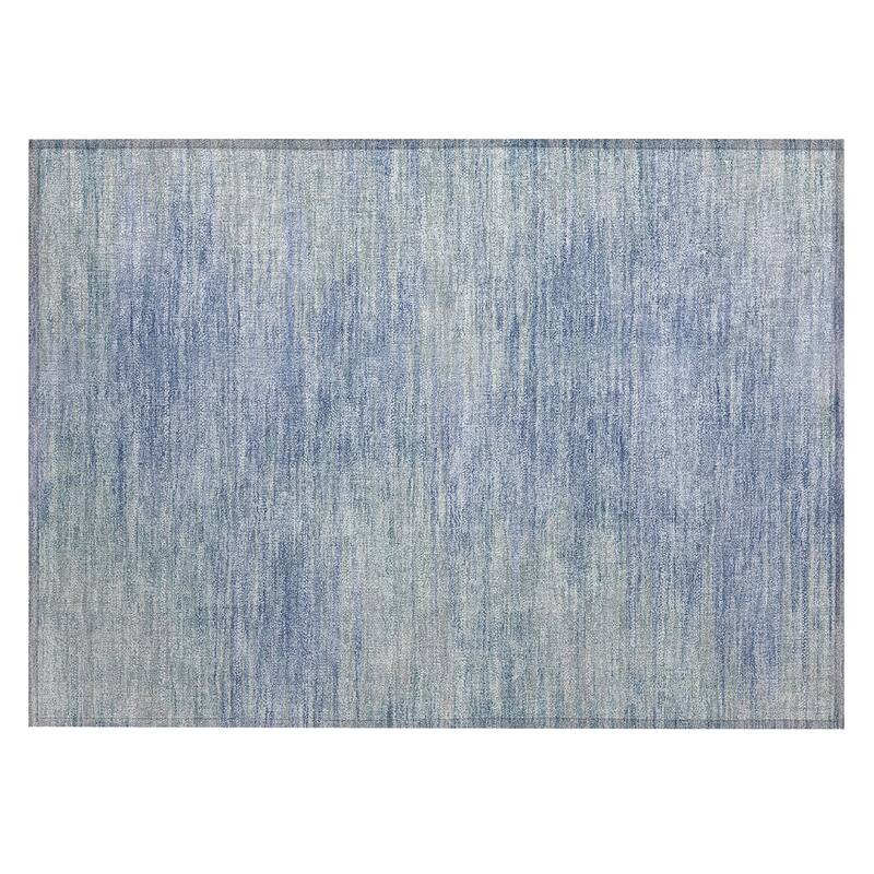 Machine Washable Indoor/ Outdoor Chantille Solid Ombre Rug