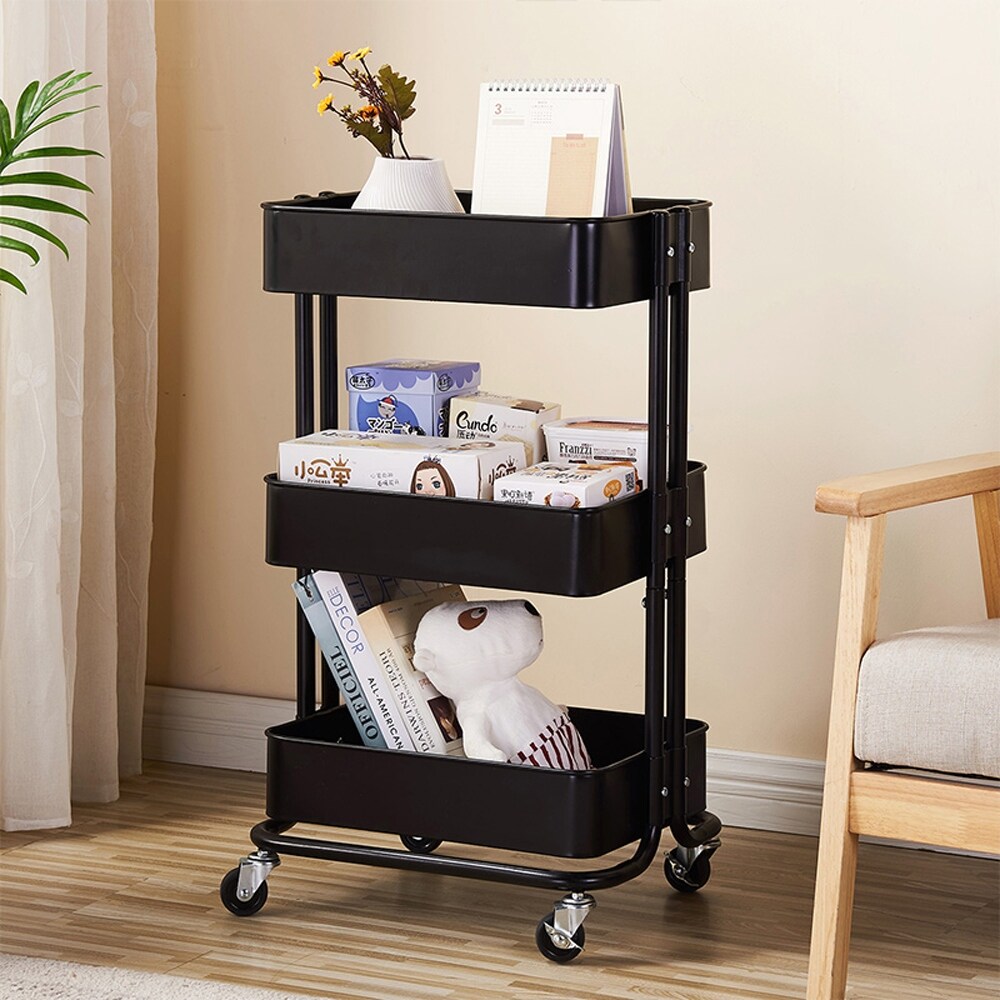 rolling utility shelves