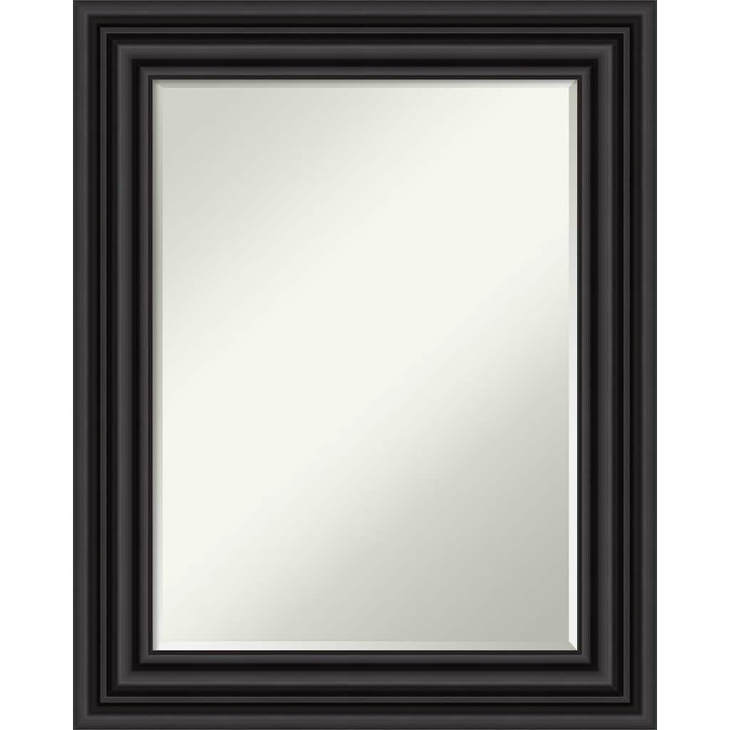 Petite Bevel Bathroom Wall Mirror - Colonial Black Frame - Colonial Black - 24 x 30 in