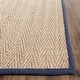 preview thumbnail 42 of 120, SAFAVIEH Natural Fiber Oceana Herringbone Seagrass Rug