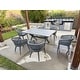 preview thumbnail 2 of 13, PURPLE LEAF Outdoor PE Rattan Outdoor Patio Furniture Dining Set with All Aluminum Frame