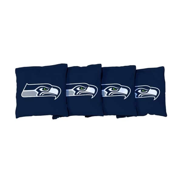 slide 2 of 3, Seattle Seahawks NFL Blue Cornhole Bags All-Weather Resin Filled