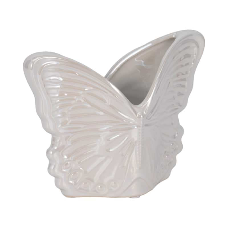 Butterfly Ceramic Planter for Indoor or Outdoor Decor