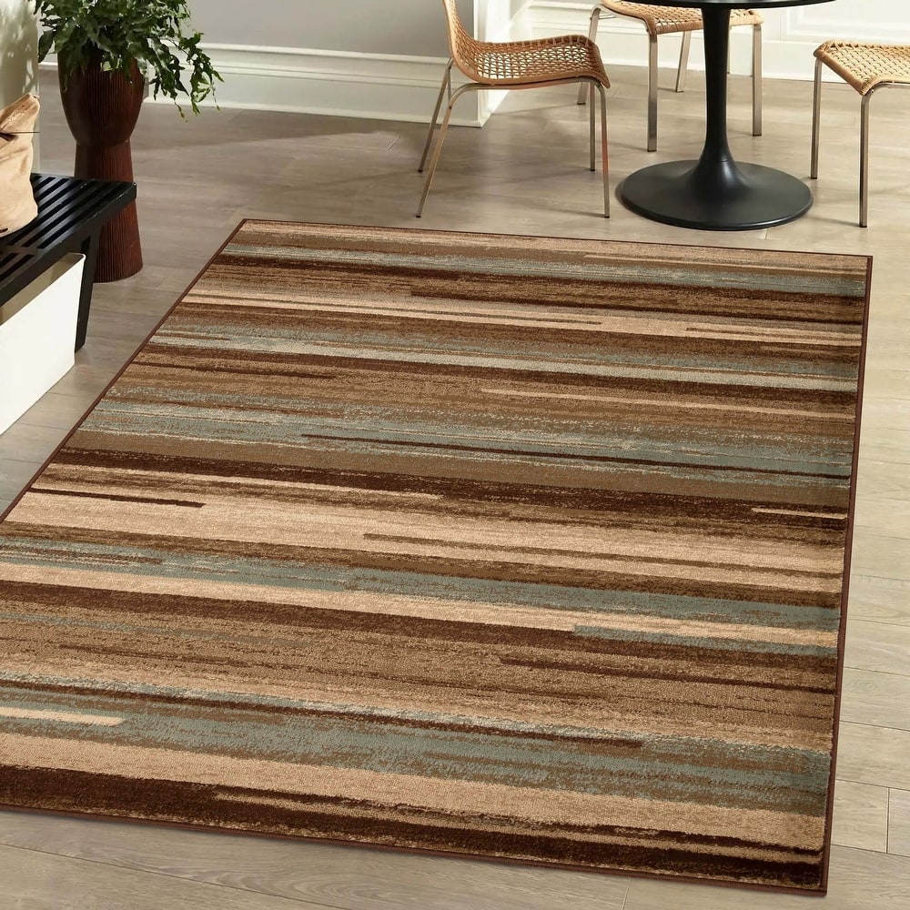 Superior Fulgor Rustic Striped Indoor Area Rug