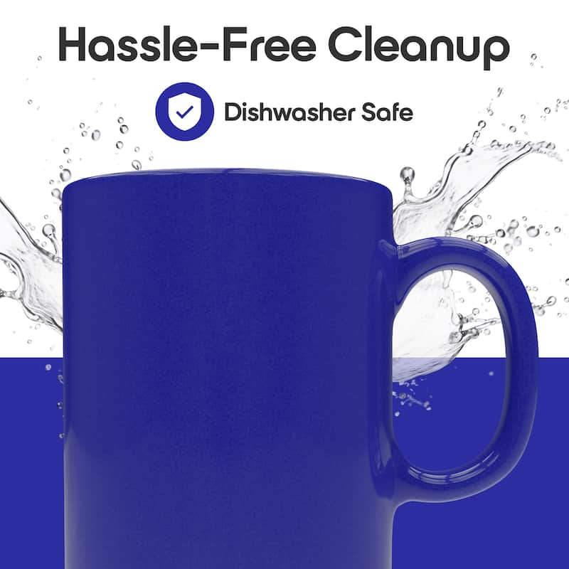 Omniware Teaz Cafe 11 oz Classic Mug - 3" D x 3.75" H