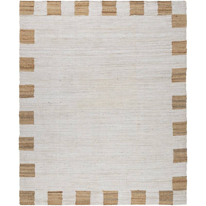 Davonte Traditional Border Jute Area Rug