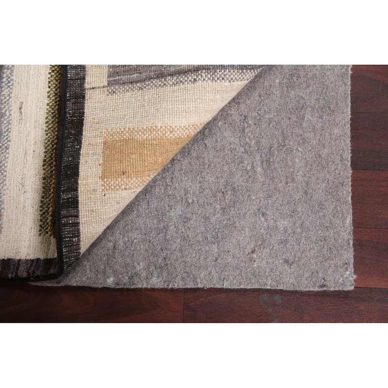 Wool Gabbeh Kashkoli Contemporary Striped Area Rug Hand-knotted Carpet - 5'0" x 8'0"