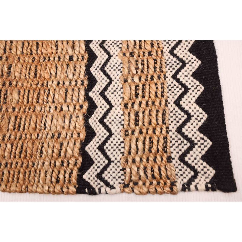 ECARPETGALLERY Braided Weave Palas Denizli Light Brown Jute Rug - 2'8 x 9'8