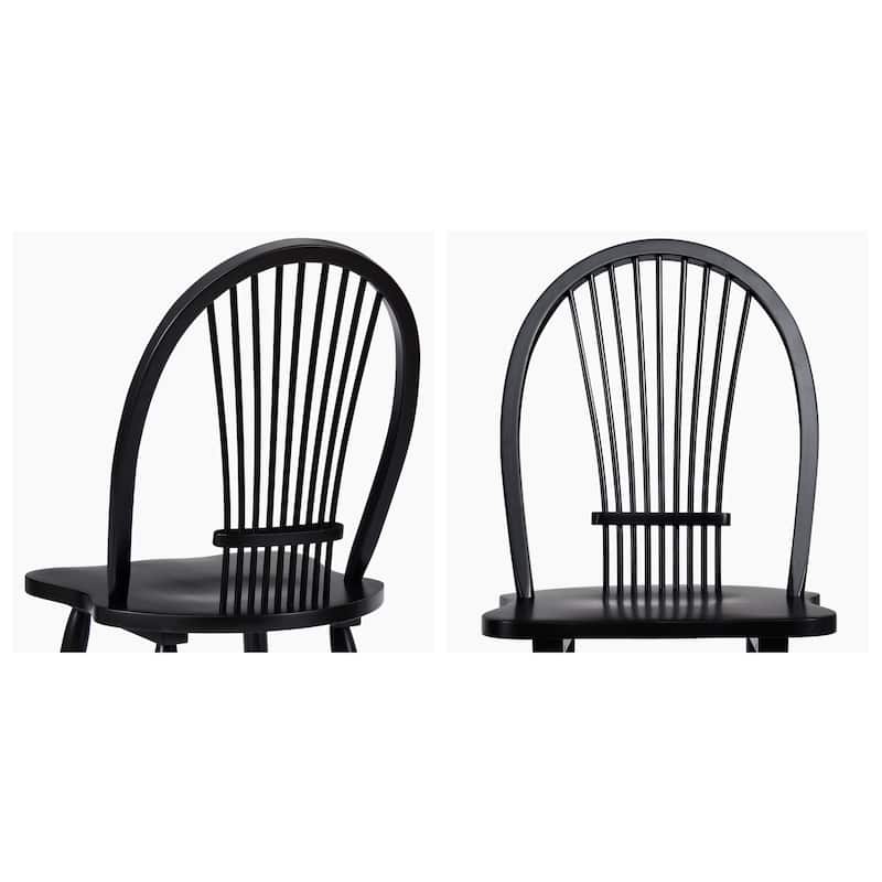 Windsor 17.9" Wide Butterfly Shape Seat Bow Back Dining Chairs