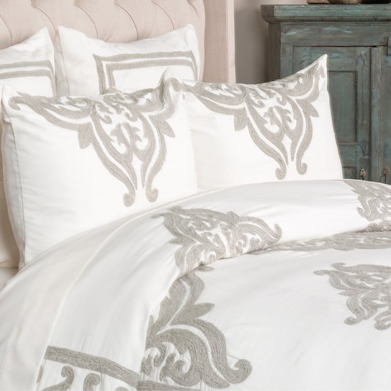 Villa by Classic Home Kent 100% Cotton Embroidered Duvet