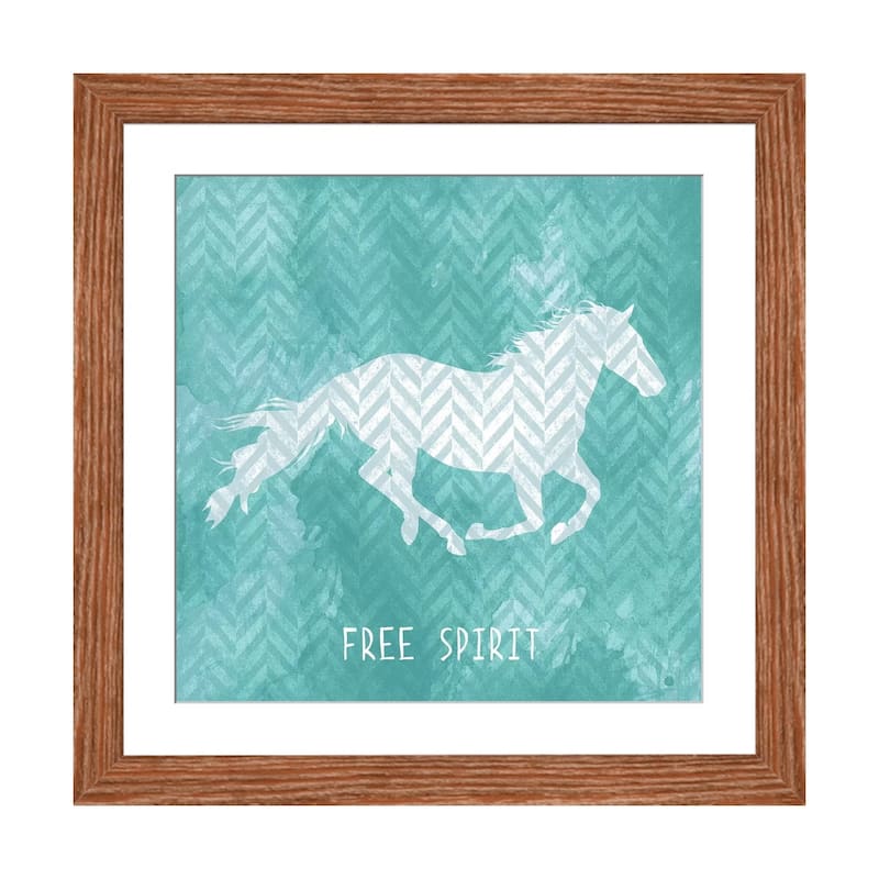 iCanvas "Horse Silhouette III" by Erin Clark - Walnut - 24x24x1