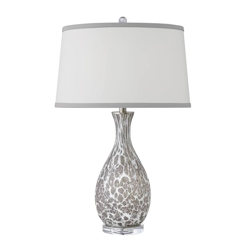 Ragno 30 in. Grey and White Glass Table Lamp - Set of 1