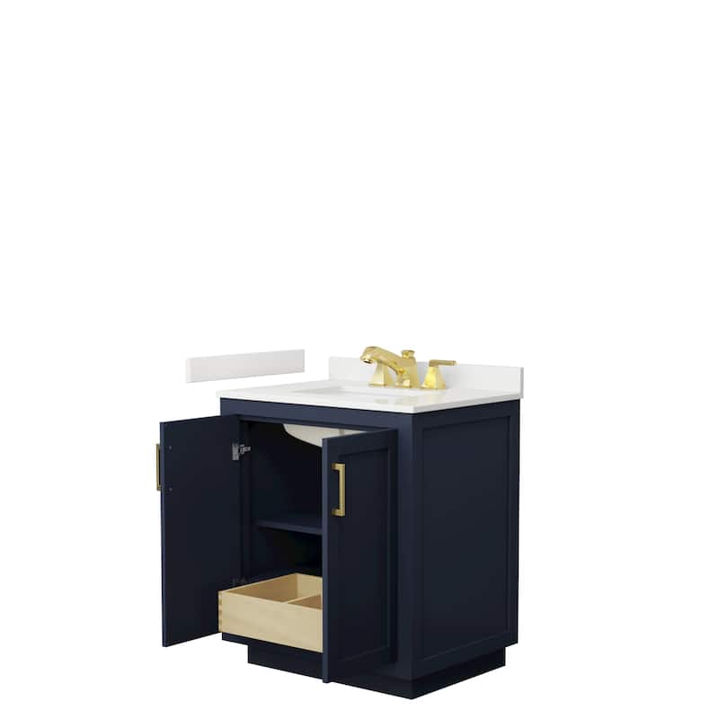 Miranda 30-inch Single Vanity, Quartz Top