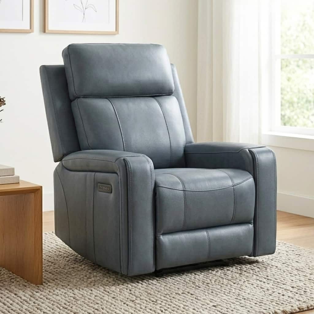 Cavron Leather Match Power Glider Recliner