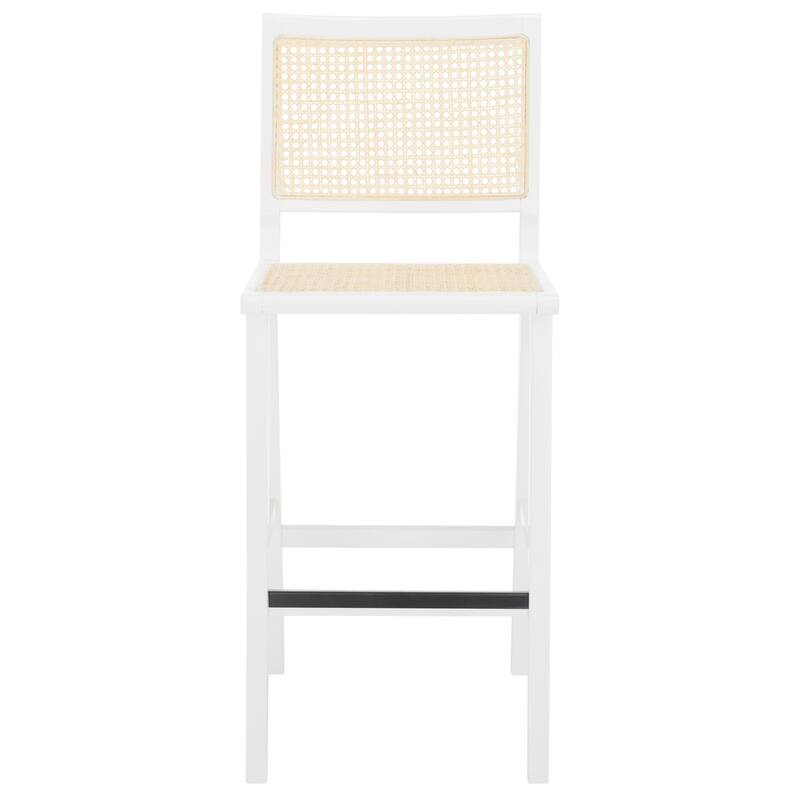 SAFAVIEH Couture Jeff French Cane 30-inch Bar Stool - 18 In. W x 23 In. D x 45 In. H - 18Wx23Dx45H
