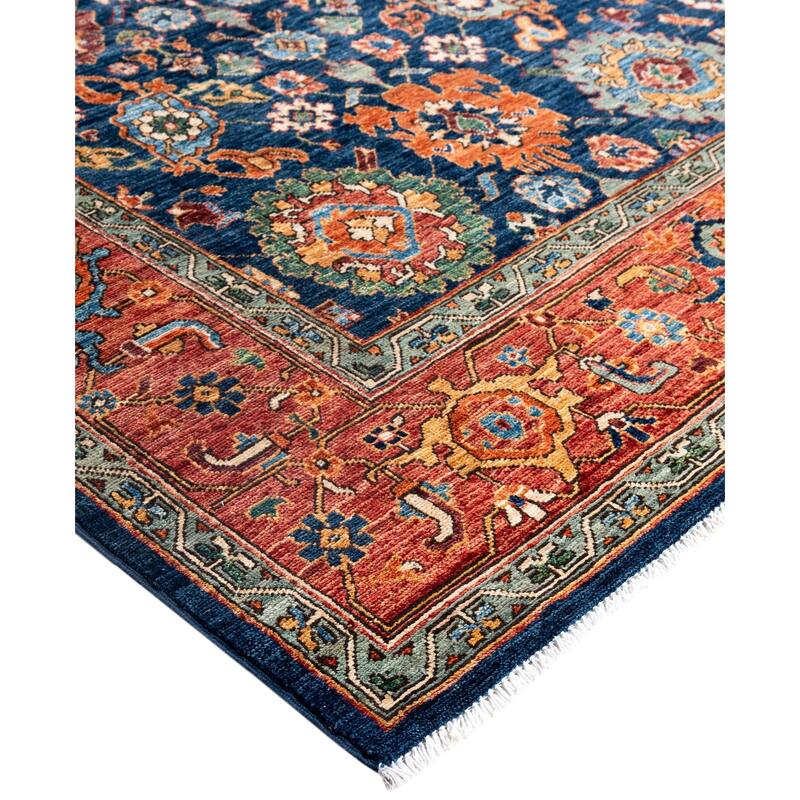 Serapi One-of-a-Kind Hand-Knotted Area Rug - Blue - 8' 2" x 10' 1"