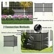 preview thumbnail 9 of 10, Costway 2/4 PCS Air Conditioner Fence Panels with Metal Ground Stakes