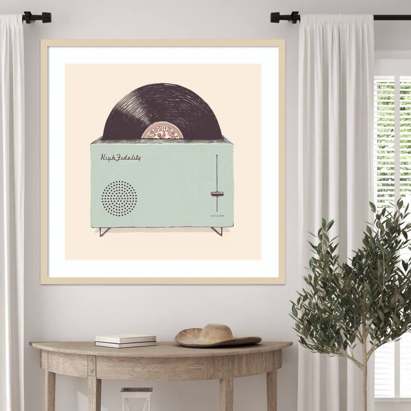 High Fidelity by Florent Bodart Wood Framed Wall Art Print
