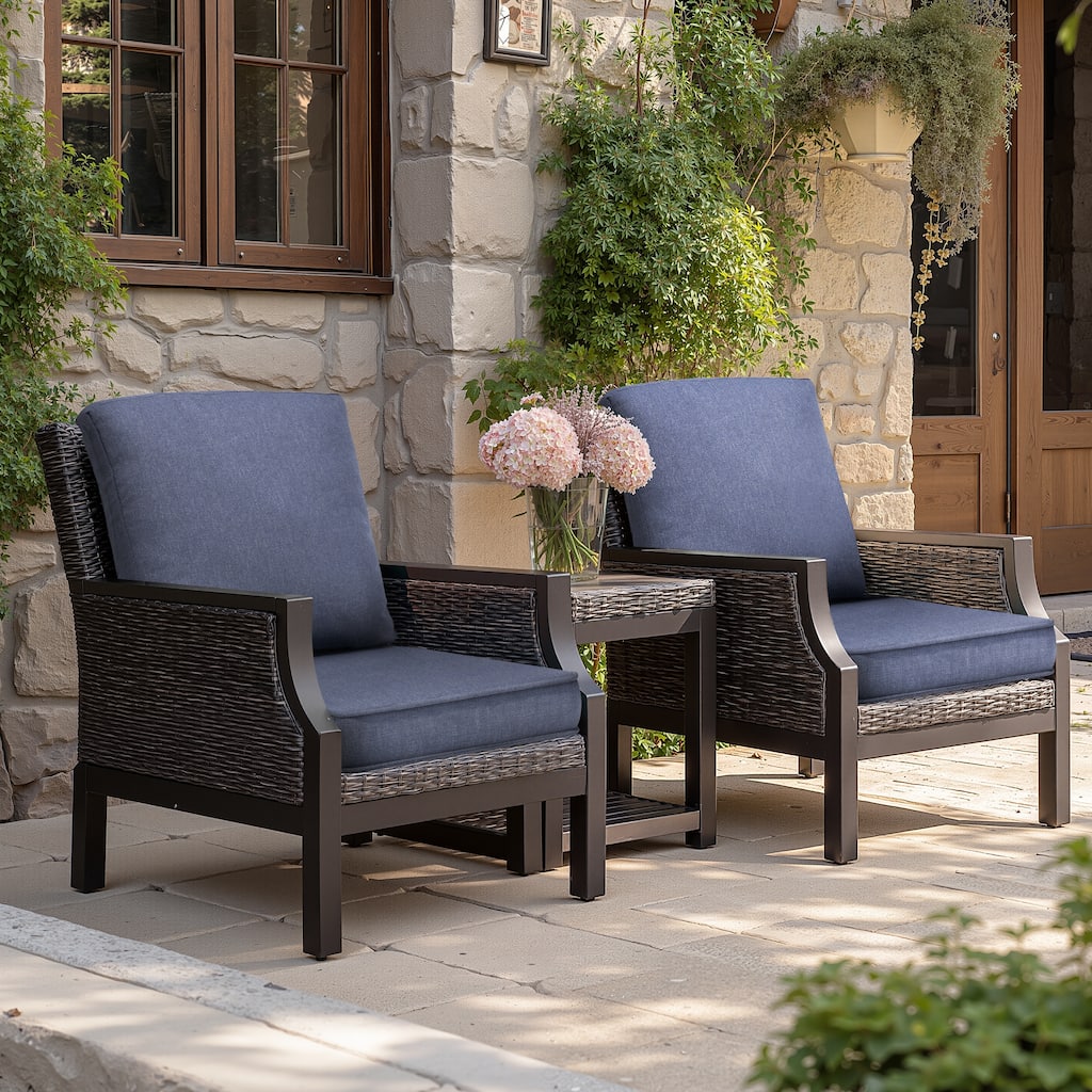 21 W x 22 D in. Deep Seat Outdoor Cushion Set by Crestlive Products