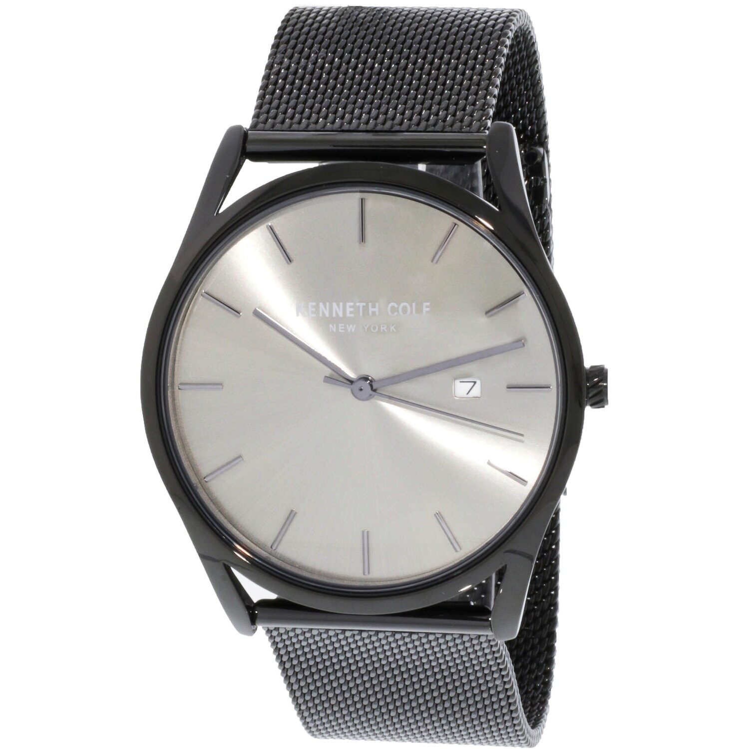 Shop Kenneth Cole Men S Black Stainless Steel Fashion Watch Overstock 21907550