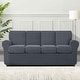 preview thumbnail 19 of 149, Subrtex 9-Piece Stretch Sofa Slipcover Sets with 4 Backrest Cushion Covers and 4 Seat Cushion Covers Oversize Sofa - Gray